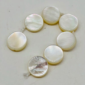 Hot Natural Mother of Pearl Shell Bead Strand | 8x2 mm | 51 Pearls |