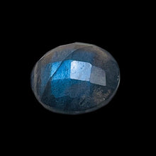 Load image into Gallery viewer, 1 Fiery Labradorite 13x7mm to 14x7mm Faceted Coin Briolette Bead 9637A

