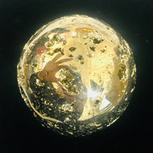 Load image into Gallery viewer, Pyrite Scry Crystal Round | Golden | 1 Sphere | | 45mm | 219g |
