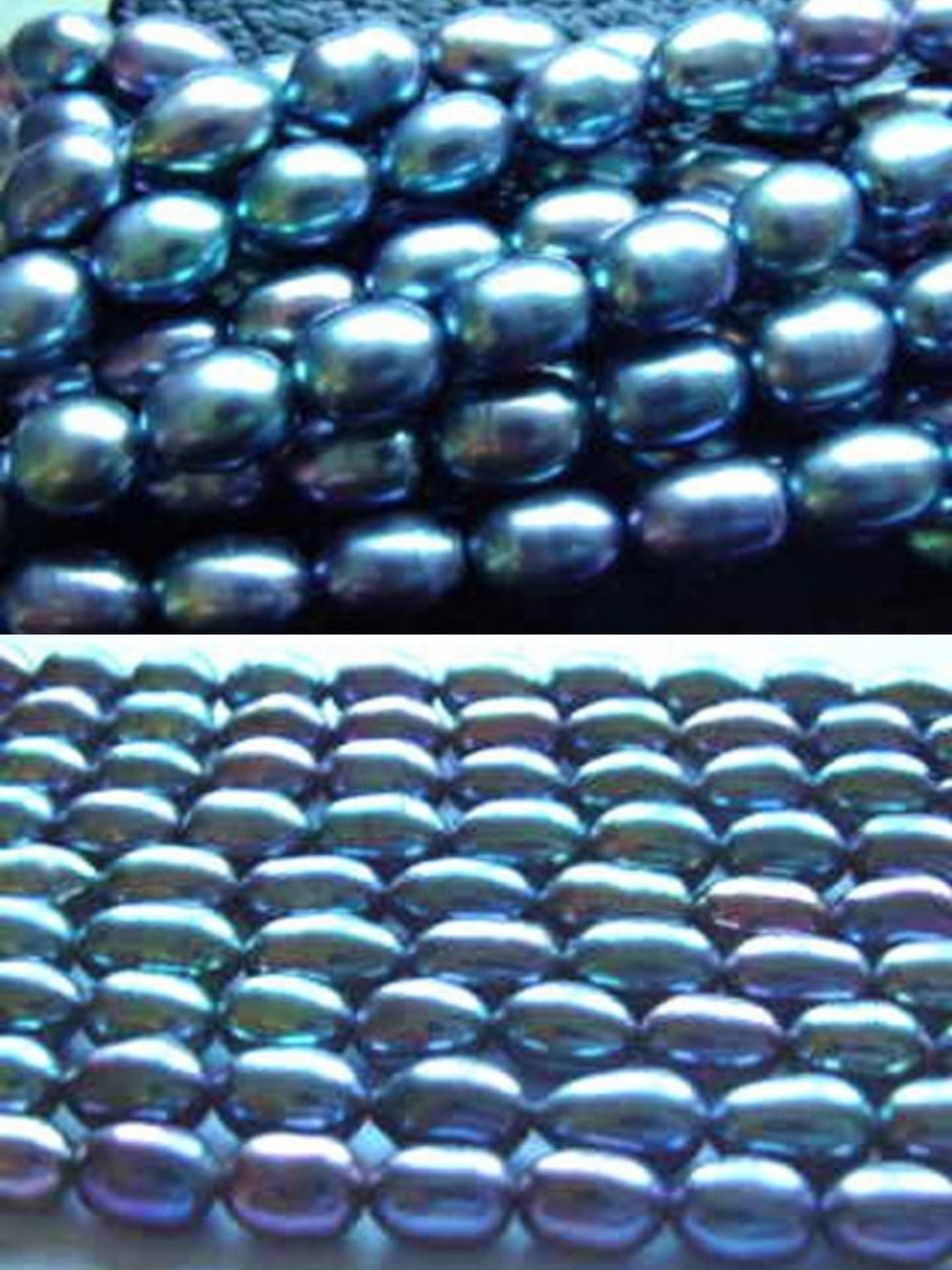 9x6.5mm Wild Peacock FW Pearl Strand 100078 - PremiumBead Primary Image 1