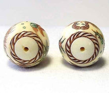Load image into Gallery viewer, Lovely Carved Mermaid 20mm Round Centerpiece Bead 9141 - PremiumBead Alternate Image 2
