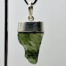 Load image into Gallery viewer, Blue Green Moldavite Pendant 31x18x6mm | 1 5/8&quot; long
