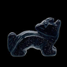 Load image into Gallery viewer, Howling Carved Goldstone Standing Wolf/Coyote
