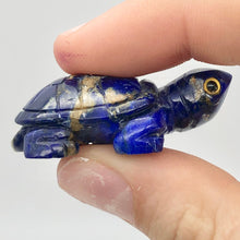 Load image into Gallery viewer, Natural Lapis Turtle Figurine or Pendant |40x21x13mm | Blue | 79.4 carats - PremiumBead Alternate Image 6

