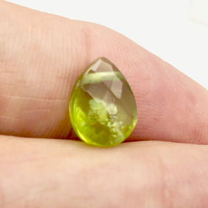 Peridot Faceted Briolette Bead | 4.8 cts | 11x8x6mm | Green | 1 bead | - PremiumBead Alternate Image 2