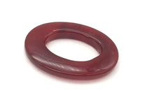 Load and play video in Gallery viewer, So Hot! 1 Carnelian Agate Oval Picture Frame Bead 8940
