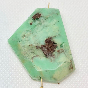 90cts Faceted Chrysoprase Nugget Bead Key Lime 10134C - PremiumBead Alternate Image 3