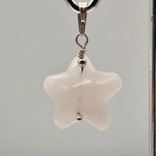 Load image into Gallery viewer, Rose Quartz Starfish Pendant Necklace | Semi Precious Stone | Silver Pendant | - PremiumBead Alternate Image 5
