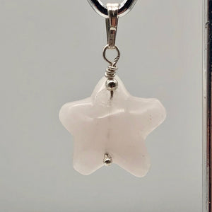 Rose Quartz Starfish Pendant Necklace | Semi Precious Stone | Silver Pendant | - PremiumBead Alternate Image 5