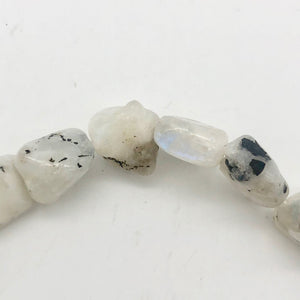 Unusual Tourmalinated Moonstone nugget bead strand - PremiumBead Alternate Image 4