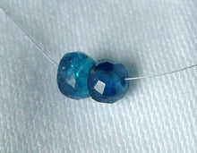 Load image into Gallery viewer, Dazzling 2 AAA Neon Blue Apatite 5mm Roundel Beads 490D - PremiumBead Primary Image 1
