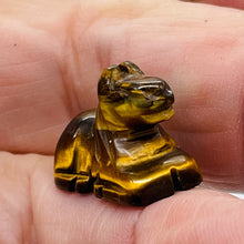 Load image into Gallery viewer, Trusty Steed 2 Carved Tiger&#39;s Eye Horse Pony Beads
