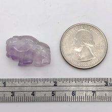 Load image into Gallery viewer, Prosperity Amethyst Hand Carved Bison / Buffalo Figurine | 21x11x8mm | Purple - PremiumBead Alternate Image 6
