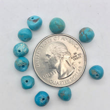 Load image into Gallery viewer, Natural Kingman Turquoise 12 round nugget 5-6mm beads - PremiumBead Alternate Image 6
