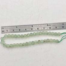 Load image into Gallery viewer, Rare Gemmy Prehnite Faceted Half-Strand | 6x5 or 4mm | Green | Roundel | 36 bds| - PremiumBead Primary Image 1
