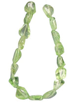 Load image into Gallery viewer, Designer Mint Green Peridot Nugget Bead Strand 101166

