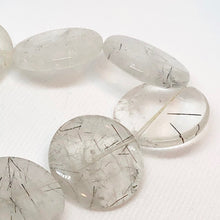 Load image into Gallery viewer, Tourmalated Quartz 30mm Disc Pendant 15" Strand 107652A - PremiumBead Alternate Image 2
