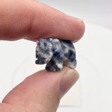 Load image into Gallery viewer, Wild Hand Carved Sodalite Elephant Figurine | 20x15x7mm | Clear - PremiumBead Alternate Image 2
