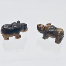 Load image into Gallery viewer, 2 Tiger Eye Hand Carved Rhinoceros Beads, 21x13x10mm, Golden 009275TE | 21x13x10mm | Golden - PremiumBead Alternate Image 2
