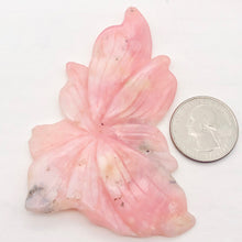 Load image into Gallery viewer, Hand Carved Pink Peruvian Opal Flower Semi Precious Stone Bead | 111.8cts | - PremiumBead Primary Image 1

