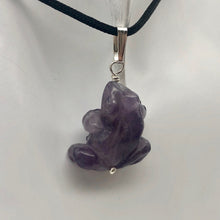 Load image into Gallery viewer, Ribbit Amethyst Frog Solid Sterling Silver Pendant 509266AMS - PremiumBead Alternate Image 6
