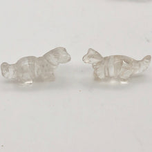Load image into Gallery viewer, Dinosaur 2 Carved Quartz Diplodocus Beads | 25x11.5x7.5mm | Clear - PremiumBead Primary Image 1
