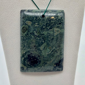 Speckled Green Kambaba Jasper Pendant Bead 4964Ab - PremiumBead Primary Image 1