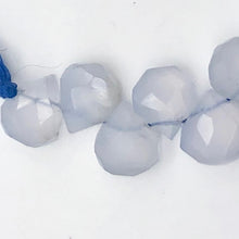 Load image into Gallery viewer, 2 Blue Chalcedony Faceted Briolette Beads - PremiumBead Alternate Image 3
