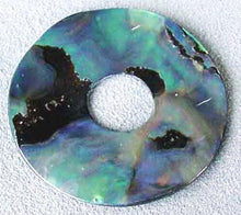 Load image into Gallery viewer, Dramatic Natural Rainbow Abalone 35mm Pi Circle! 3150C - PremiumBead Alternate Image 2
