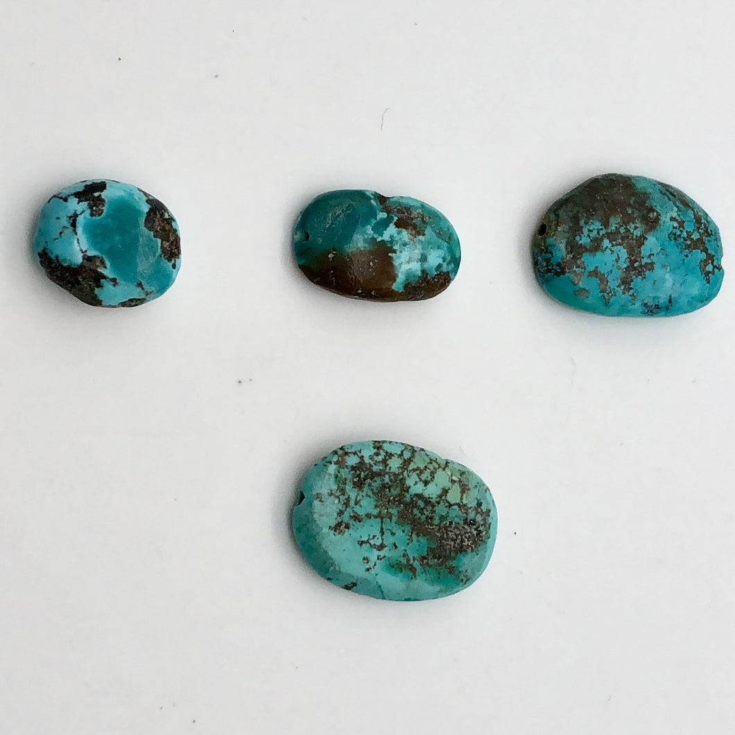 Genuine Natural Turquoise Nugget Beads 50cts |24x16x6mm to 15x13x6mm | 4 Beads |