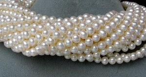 Eleven Pearls of Perfect Round Wedding White 6-5.5mm FW Pearls 4504 - PremiumBead Alternate Image 3