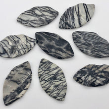 Load image into Gallery viewer, Dramatic Picasso Jasper Marquis 67x36mm Centerpiece Bead 8712 - PremiumBead Alternate Image 2
