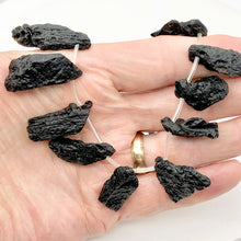 Load image into Gallery viewer, Tektite Natural Pendant Bead Strand 40x18x10 to 35x10x8mm | 20 Beads |
