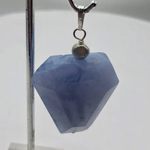 Load image into Gallery viewer, Blue Chalcedony Sterling Silver Faceted Crystal Pendant| 2 1/4&quot; | Lavender | 1 |
