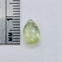Load image into Gallery viewer, Sapphire1.9ct Flat Faceted Briolette Pendant Bead | 9x6x4mm | Pale Green | 1 |
