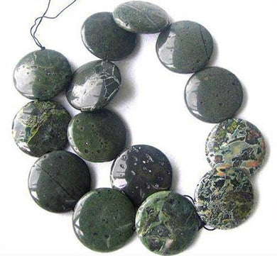 Tsunami Green Sediment Stone Pendant Bead Strand 108560 - PremiumBead Primary Image 1