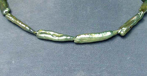 Fab 3 Biwa Style Pistachio Green FW Pearls 003920 - PremiumBead Primary Image 1