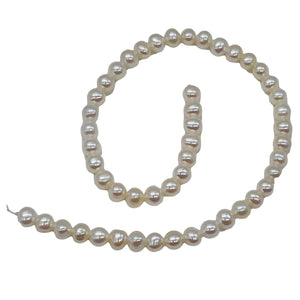 Premium White Freshwater Pearl Strand | 4.5x4.5-4.5x4mm | 100 Pearls }