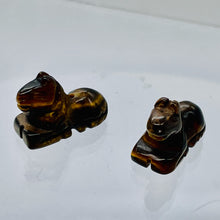 Load image into Gallery viewer, Trusty Steed Carved Tiger's Eye Horse Pony Bead Figurine
