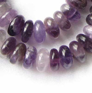 Twilight Natural Amethyst Roundel Bead 1/2 Strand (38 Beads) 9414HS - PremiumBead Primary Image 1