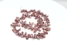 Load and play video in Gallery viewer, Ballerina Pink Keishi FW Pearl Strand | 15x6x3mm | Rose | Keishi | 80+ pearls |
