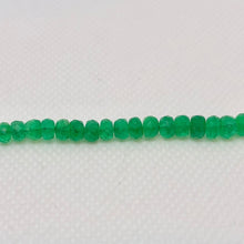Load image into Gallery viewer, 2 Natural Emerald 4x2.5mm to 5x3.5mm Faceted Roundel Beads 10715C - PremiumBead Alternate Image 2
