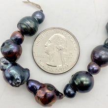 Load image into Gallery viewer, Magnificent!! 2 one of a kind Black Peacock Fireball FW Pearl - PremiumBead Alternate Image 5
