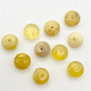 African Dendritic Golden Opal Roundel Bead Strand - PremiumBead Alternate Image 7