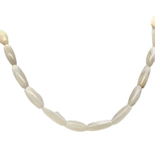 Load image into Gallery viewer, White Onyx 12x5mm to 14x6mm Rice Bead 15 inch Strand
