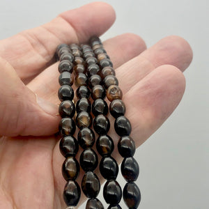 Black and White Sardonyx Oval Bead Strand 8x6mm | Black/Brown | Oval | 50 Beads| - PremiumBead Alternate Image 4