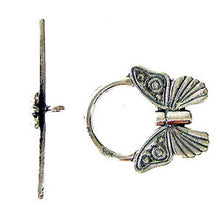 Load image into Gallery viewer, Flutter 1 Sterling Silver Butterfly Toggle Clasp 7934 - PremiumBead Primary Image 1

