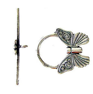 Flutter 1 Sterling Silver Butterfly Toggle Clasp 7934 - PremiumBead Primary Image 1
