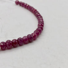 Load image into Gallery viewer, 8 Natural Ruby 4.5to4.9x3.5to3mm Faceted Roundel Beads | Red | 6+cts | - PremiumBead Alternate Image 3
