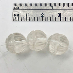 Rare! 3 Hand Carved Quartz Lotus 12mm Beads - PremiumBead Alternate Image 10